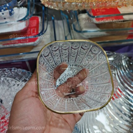 Premium Golden Rim Dessert/Firni Bati Set- 7 Pcs Set