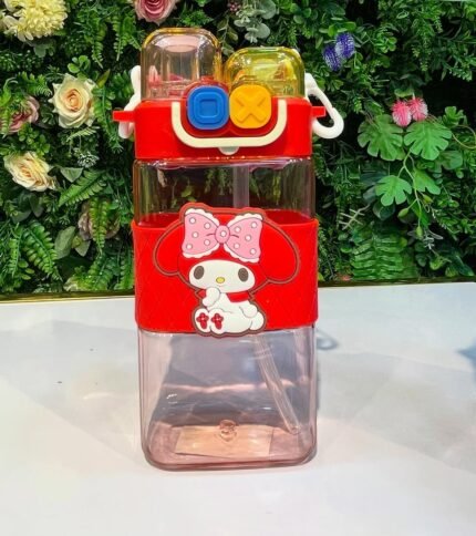 Lovely Kids Cartoon Water Bottle-Pink