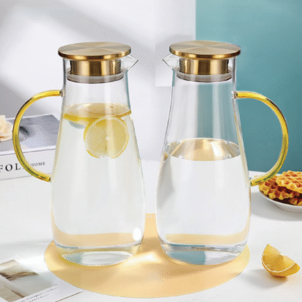 Borosilicate Water Jug with Steel Lid